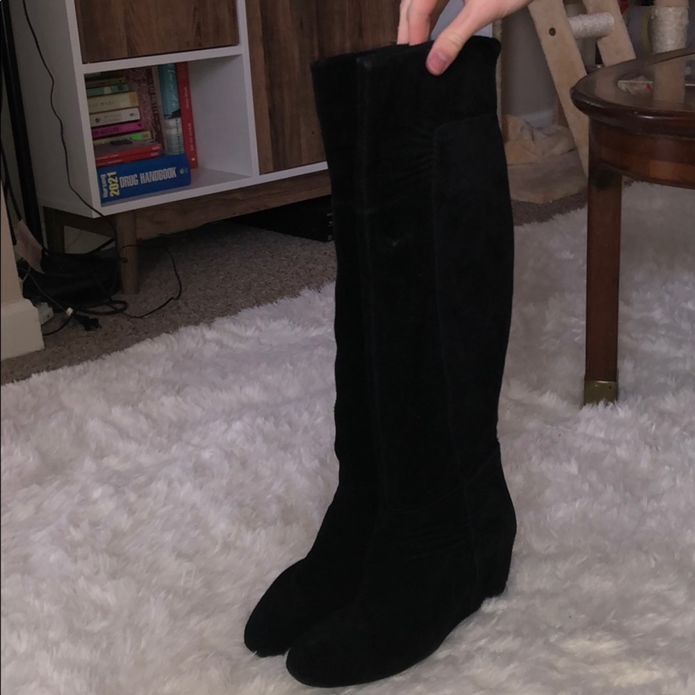 Nine West knee high black boots
